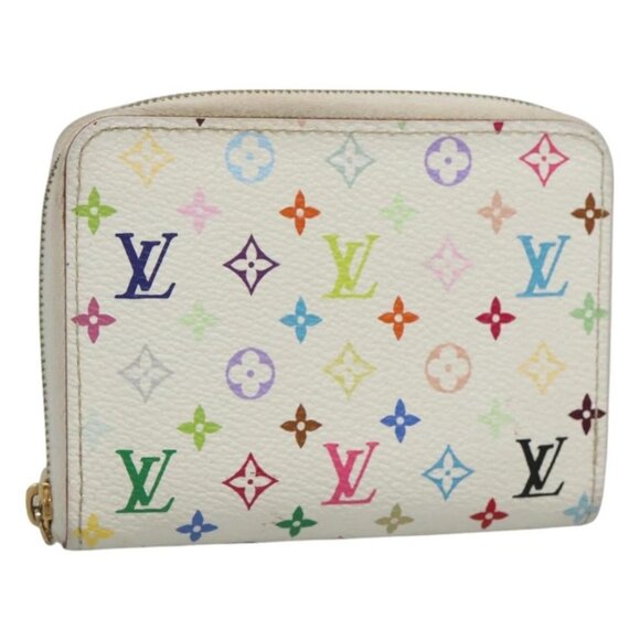 Share LOUIS VUITTON Monogram Multicolor Zippy Coin Purse White - Picture 1 of 16